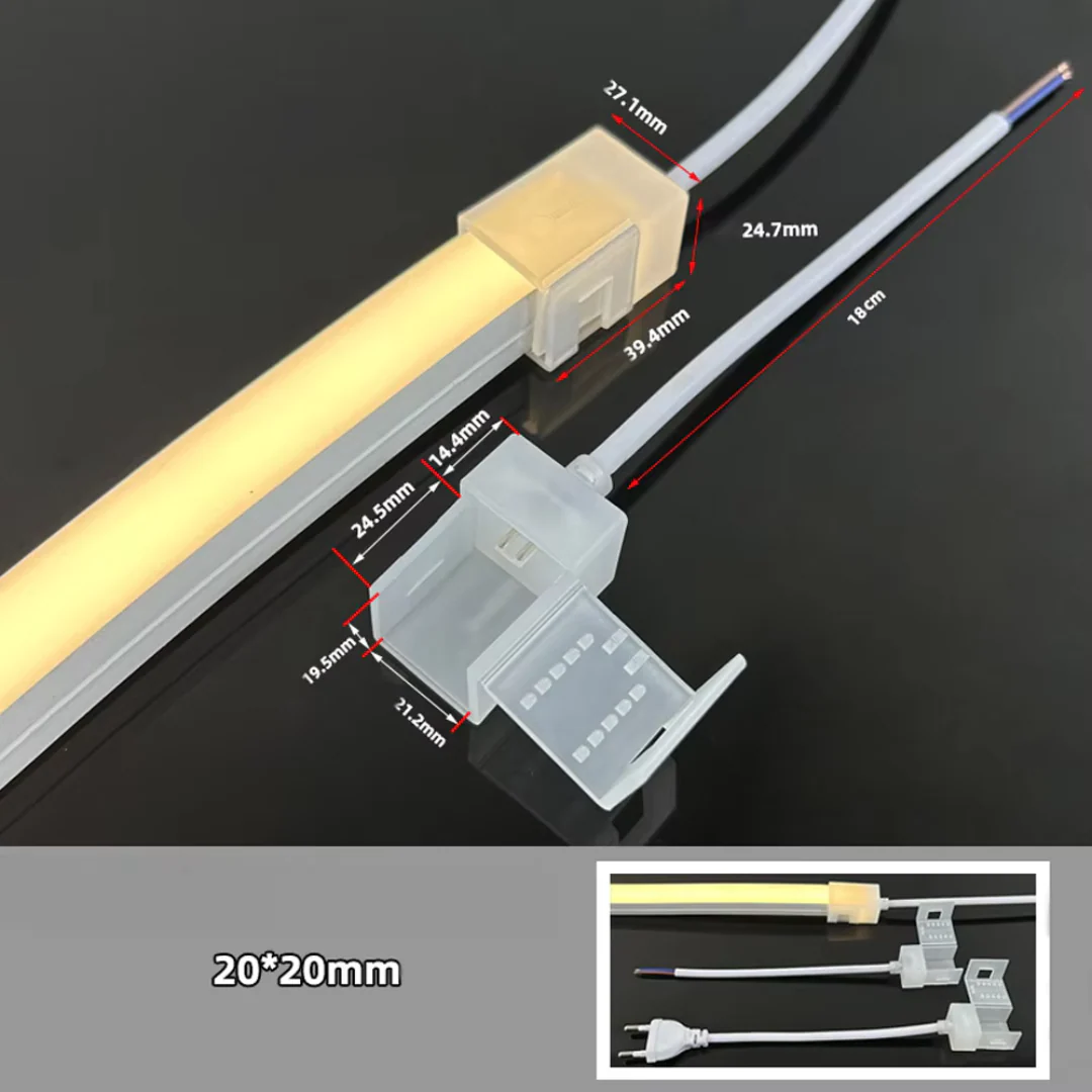 Neon LED Strip Light Connectors – Waterproof & Secure Fittings - Buylights #