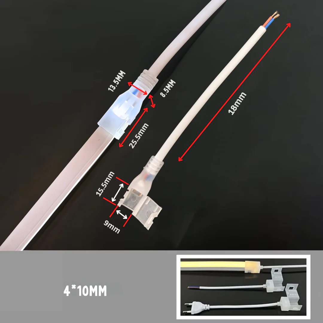 Neon LED Strip Light Connectors – Waterproof & Secure Fittings - Buylights #