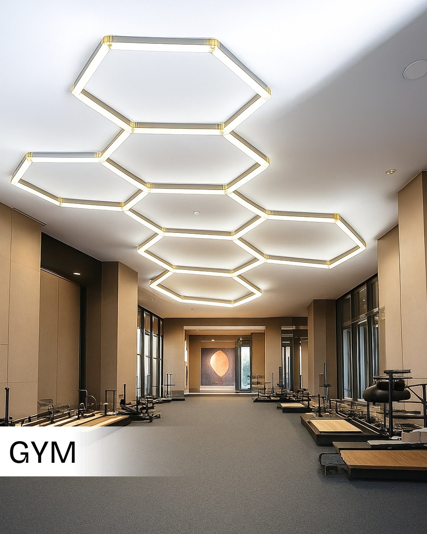 Car Garage Mini Honeycomb Lamp Hexagonal Hanging 