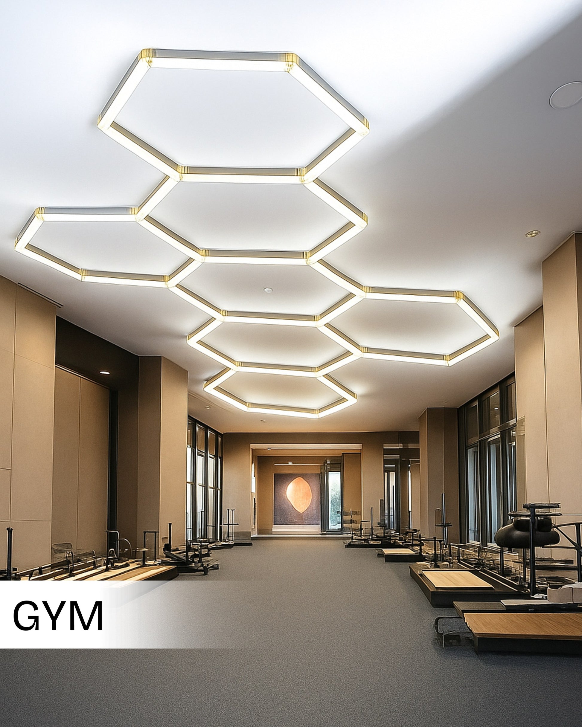 Car Garage Mini Honeycomb Lamp Hexagonal Hanging 