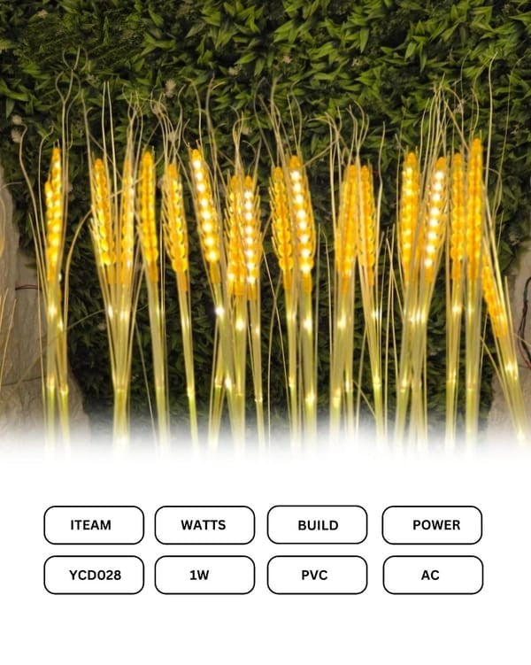 LED Wheat Garden Lights – Pack of 10 | Decorative Outdoor Spike Set - Buylights #