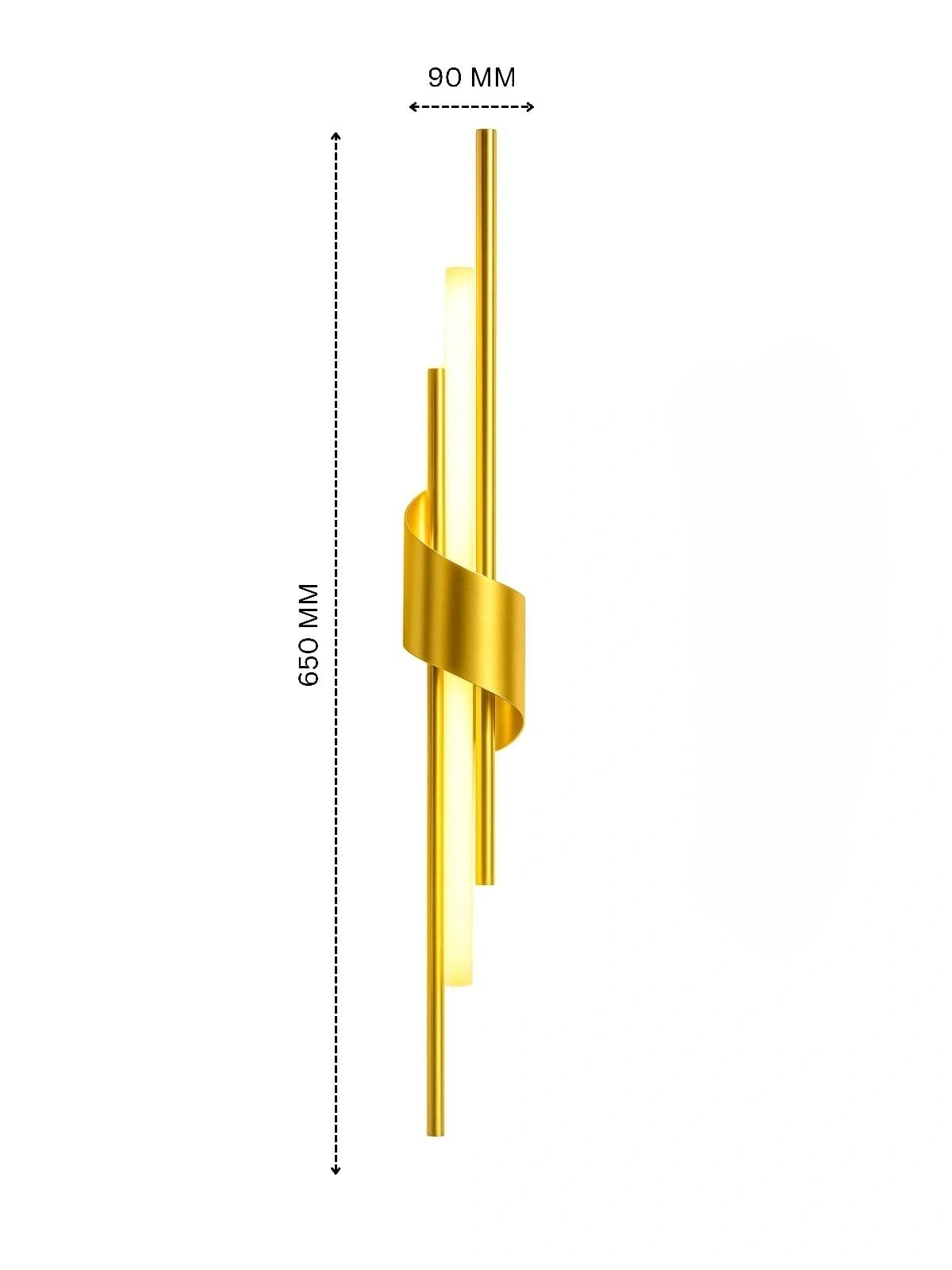 Premium Gold Wall Light 12W 3CCT LED for Indoor Décor - Buylights #