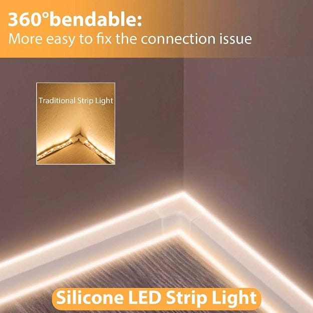 Neon Flex LED Strip Lights | Warm White - DC12V - 6mmx12mm - Buylights #