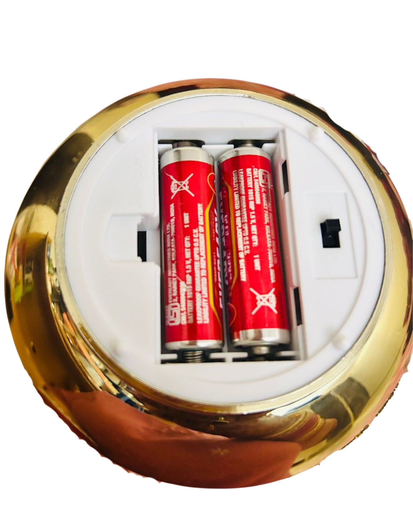 Flameless Electric Diya with Realistic Flickering Flame | Gold Finish | Perfect for Puja & Festival Decor