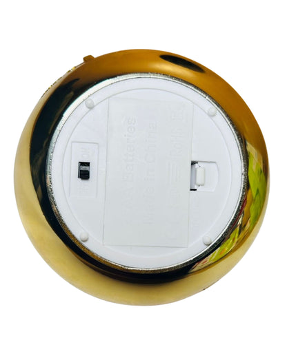 Flameless Electric Diya with Realistic Flickering Flame | Gold Finish | Perfect for Puja & Festival Decor