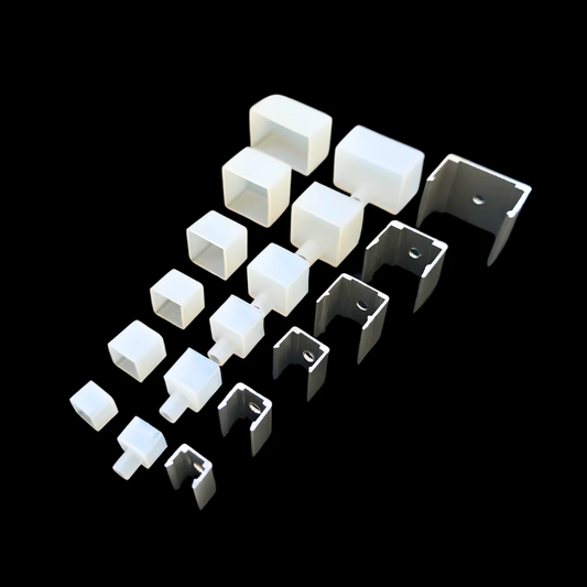 Silicone End Caps & Metal Mounting Clips for Flexible Silicone Profile | Durable & Easy Installation - Buylights #