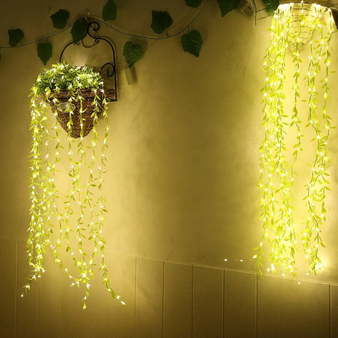 Leaves Garland Curtain Lights Decorative Fairy Light - Buy lights 