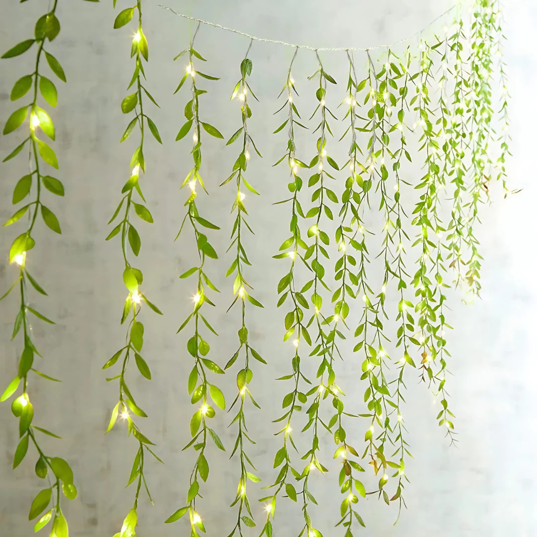 Leaves Garland Curtain Lights | Warm White Decorative Fairy Light